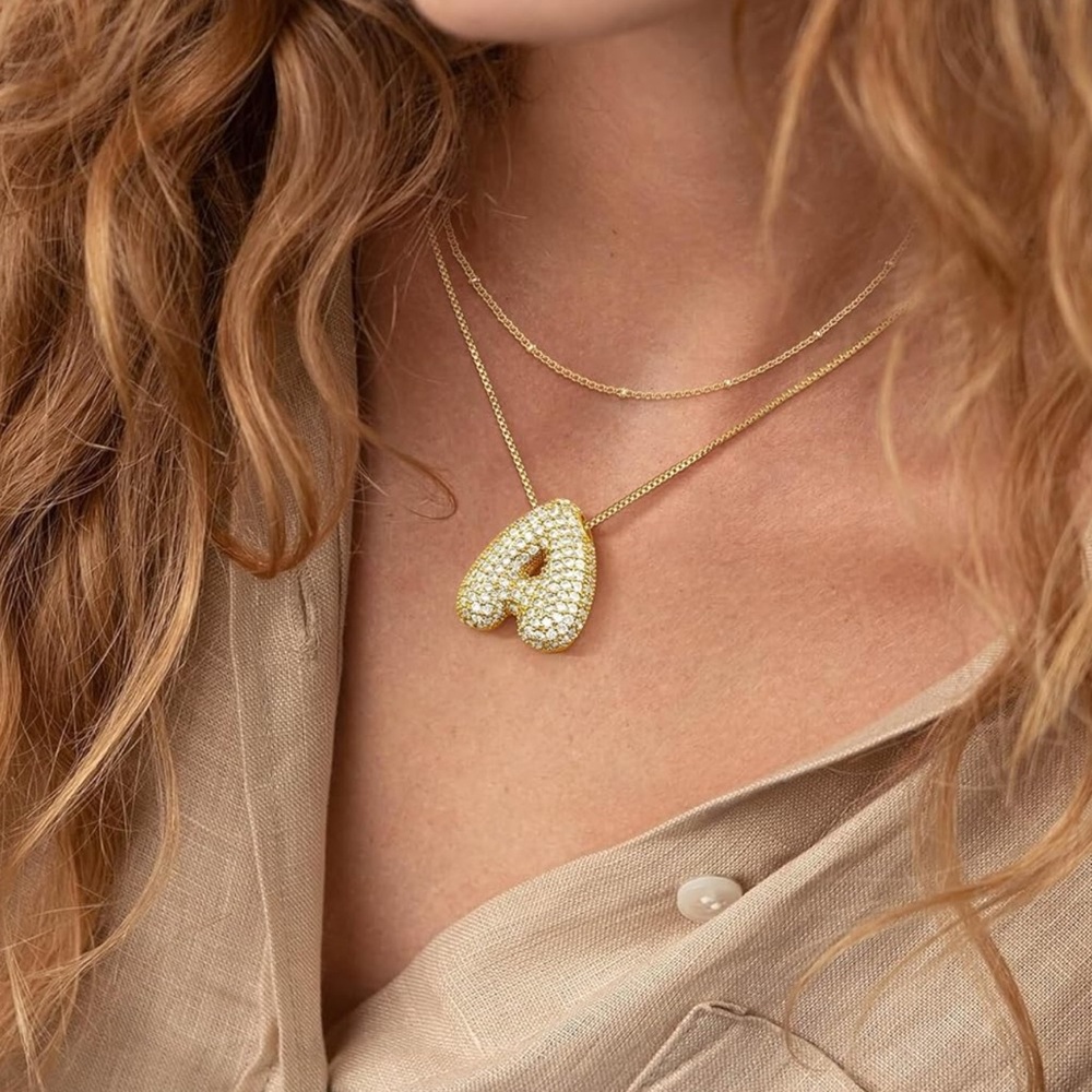 Bubble ‘A’ Necklace